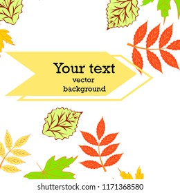 deciduous autumn vector background