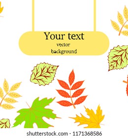 deciduous autumn vector background deciduous autumn vector background