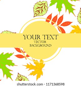 deciduous autumn vector background