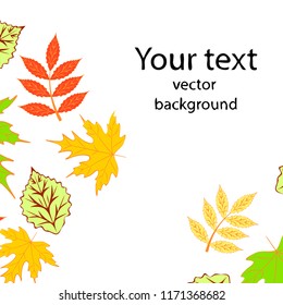 deciduous autumn vector background
