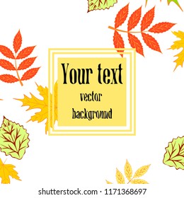 deciduous autumn vector background