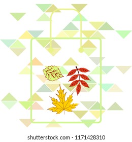 deciduous autumn vector background