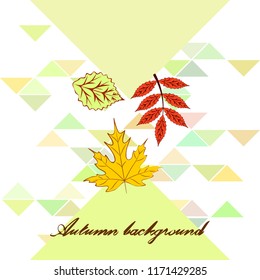 deciduous autumn vector background