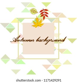 deciduous autumn vector background
