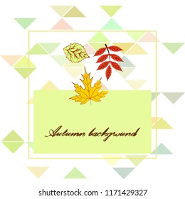 deciduous autumn vector background