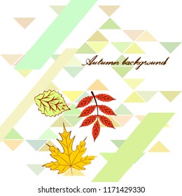 deciduous autumn vector background