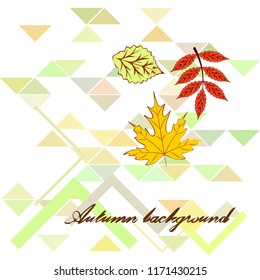 deciduous autumn vector background