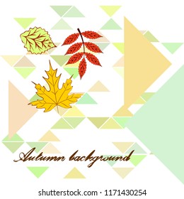 deciduous autumn vector background