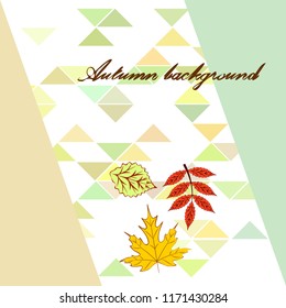 deciduous autumn vector background