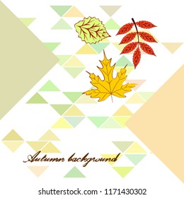 deciduous autumn vector background