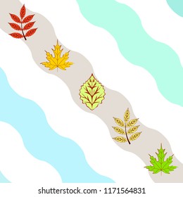 deciduous autumn vector background