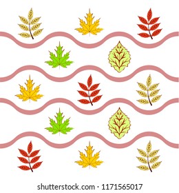 deciduous autumn vector background