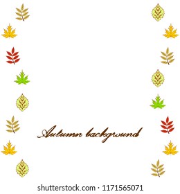 deciduous autumn vector background