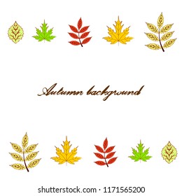 deciduous autumn vector background