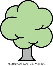 deciduous elm tree tree forest oak Outline