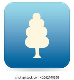 Deciduous forest icon. Vector illustration
