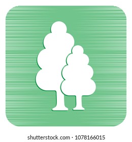 Deciduous forest icon. Vector illustration