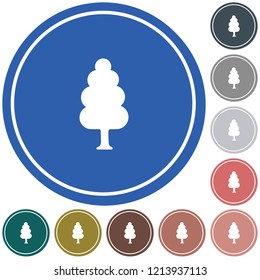 Deciduous forest icon. Vector illustration