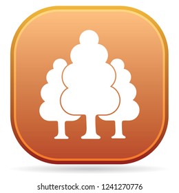 Deciduous forest icon. Vector illustration