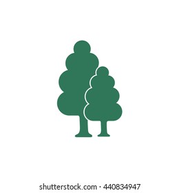 Deciduous forest icon. Vector illustration