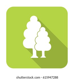 Deciduous forest icon. Vector illustration