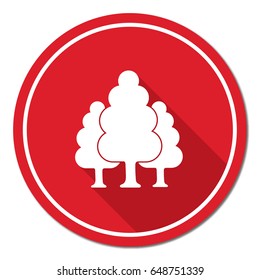 Deciduous forest icon. Vector illustration