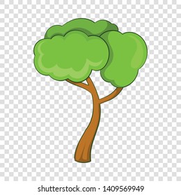 Deciduous tree icon. Cartoon illustration of deciduous tree vector icon for web