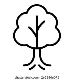 Deciduous tree icon on white background vector
Vector plant and flowers icon