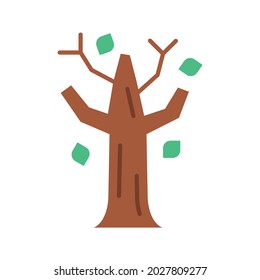 Deciduous Tree icon vector image. Can also be used for Seasonal. Suitable for mobile apps, web apps and print media.