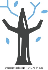 Deciduous Tree icon vector image. Suitable for mobile application web application and print media.
