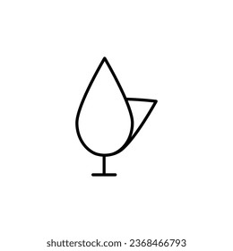 Entschlossenes Baumminimalistisches Rahmenvektor-Zeichen. Vektorgrafik für Websites, Apps, Designs, Banner und andere Zwecke