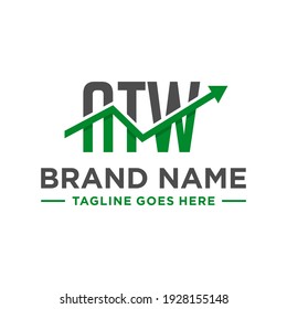 decimal financial logo design with letter ATW