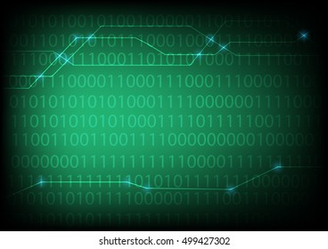 Decimal number ( one zero ) with green glowing background - best for computer , network, cyber, internet related 