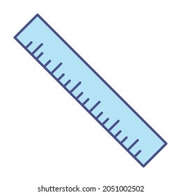 Decimal ruler Fill inside vector icon which can easily modify or edit 