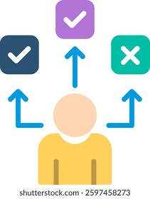 Decision choice Flat Illustration Vector Design