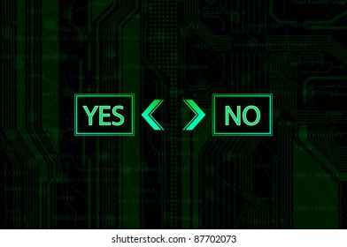 The decision - conceptual vector illustration. eps10