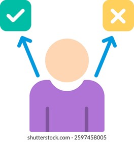 Decision Flat Illustration Vector Design