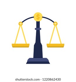 Decision flat vector icon.