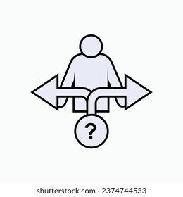 Entscheidungssymbol. Auswahlsymbol - Vorlage für Vektorlogo.
