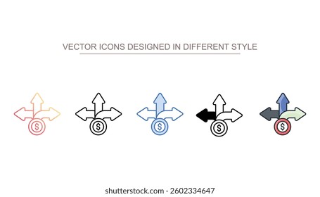 Decision icon design with white background stock illustration