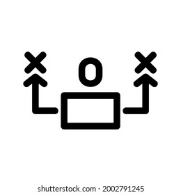 decision icon or logo isolated sign symbol vector illustration - high quality black style vector icons
