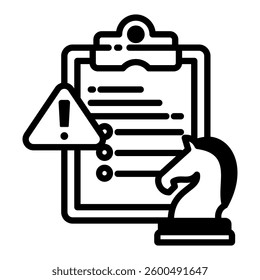 Decision Icon in Mixed Glyph Style. Simple Glyph Icon Vector. Simple Vector Design
