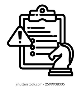 Decision icon in Outline Style. Simple Outline Icon Vector. Simple Vector Design