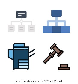decision icon set. vector set about reproduction, hierarchical structure and auction icons set.