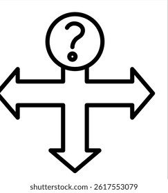 Decision icon vector concept illustration
