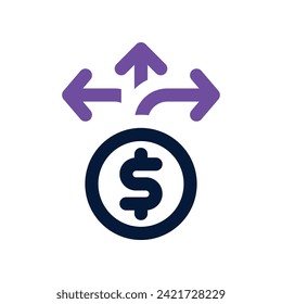 decision icon. vector dual tone icon for your website, mobile, presentation, and logo design.