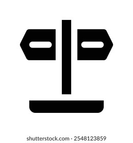 decision icon. vector glyph icon for your website, mobile, presentationation, and logo design.