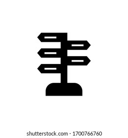 icono de decisión ilustración de glifo diseño de estilo. aislado sobre fondo blanco