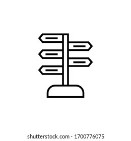 decision icon vector illustration outline style design. isolated on white background