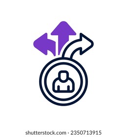 decision icon for your website, mobile, presentation, and logo design.